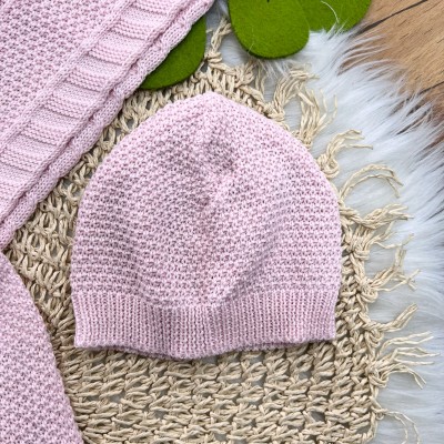 Saída de Maternidade 3 Peças Garden - Rosa Manta Trança